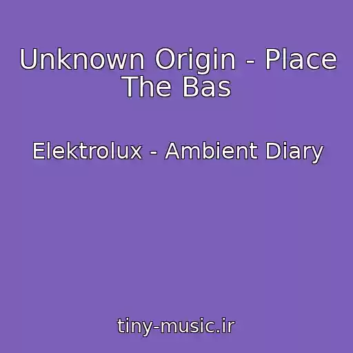 کاور آهنگ Unknown Origin - Place The Bas از Elektrolux - Ambient Diary
