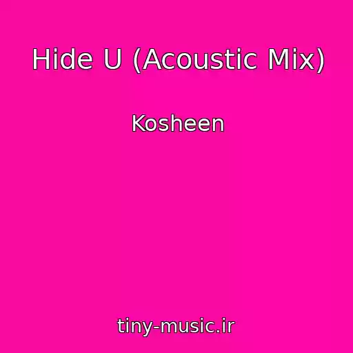 کاور آهنگ Hide U (Acoustic Mix) از Kosheen