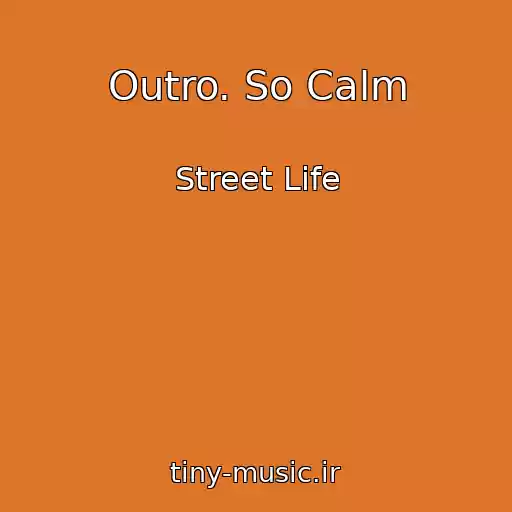 کاور آهنگ Outro. So Calm از Street Life