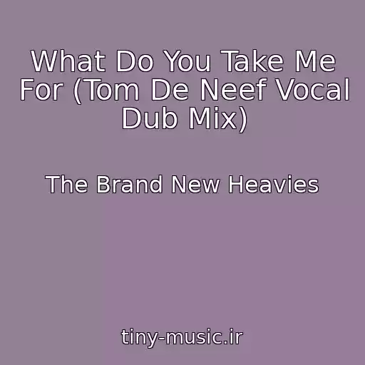 کاور آهنگ What Do You Take Me For (Tom De Neef Vocal Dub Mix) از The Brand New Heavies