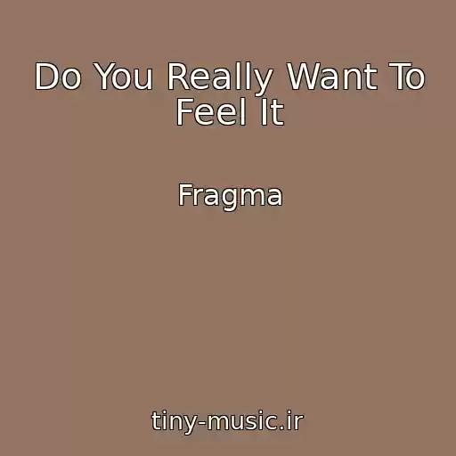کاور آهنگ Do You Really Want To Feel It از Fragma