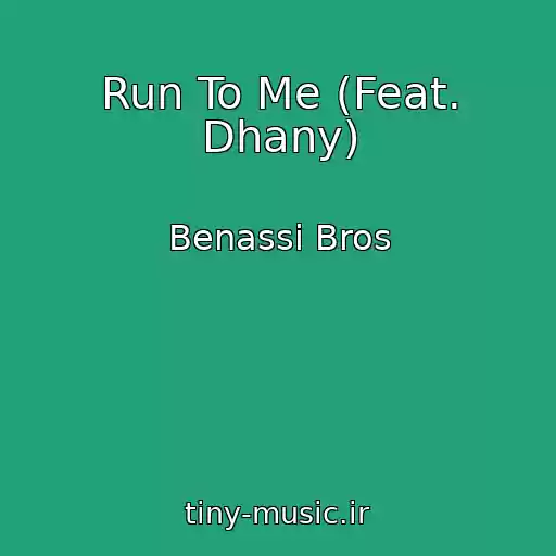 کاور آهنگ Run To Me (Feat. Dhany) از Benassi Bros