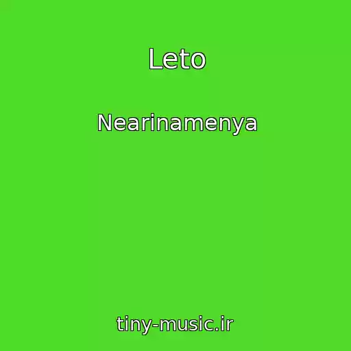کاور آهنگ Leto از Nearinamenya