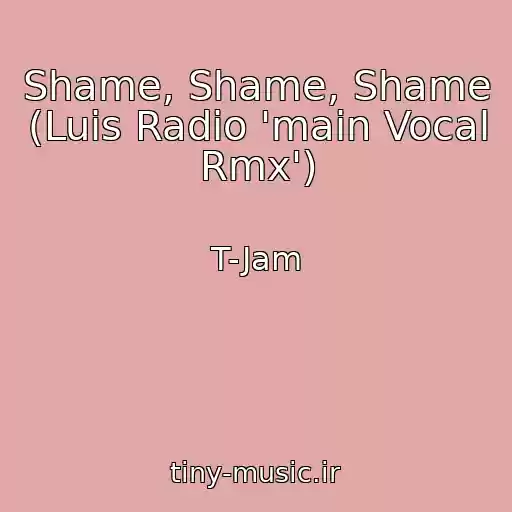 کاور آهنگ Shame, Shame, Shame (Luis Radio 'main Vocal Rmx') از T-Jam