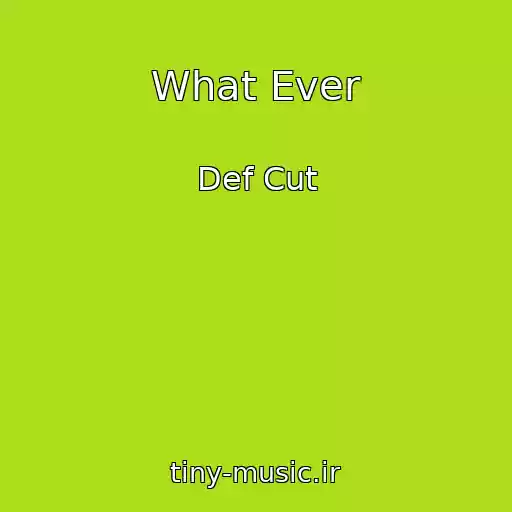 کاور آهنگ What Ever از Def Cut