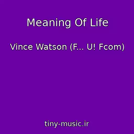کاور آهنگ Meaning Of Life از Vince Watson (F... U! Fcom)