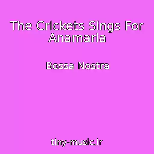 کاور آهنگ The Crickets Sings For Anamaria از Bossa Nostra