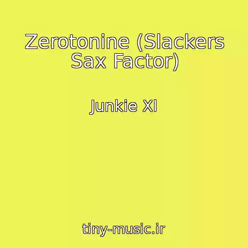 کاور آهنگ Zerotonine (Slackers Sax Factor) از Junkie Xl