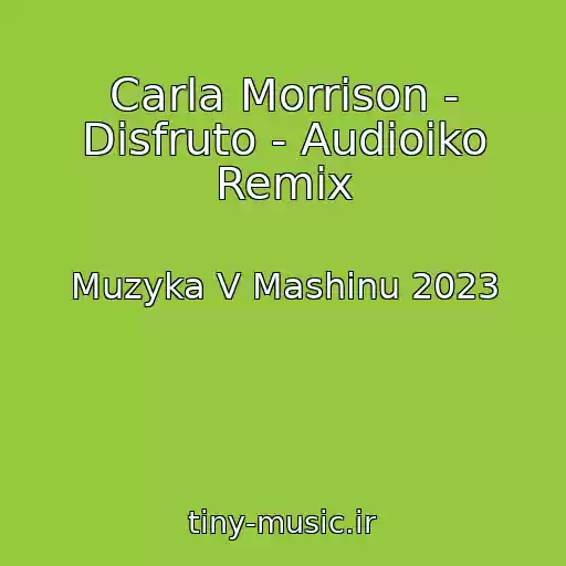 کاور آهنگ Carla Morrison - Disfruto - Audioiko Remix از Muzyka V Mashinu 2023