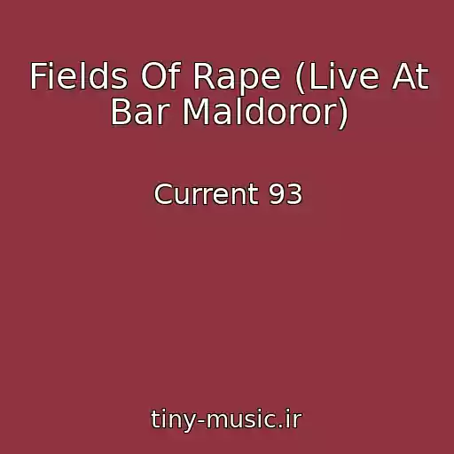 کاور آهنگ Fields Of Rape (Live At Bar Maldoror) از Current 93
