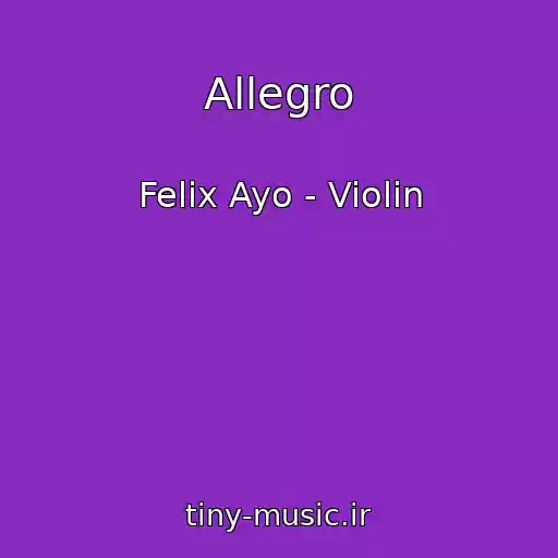 کاور آهنگ Allegro از Felix Ayo - Violin