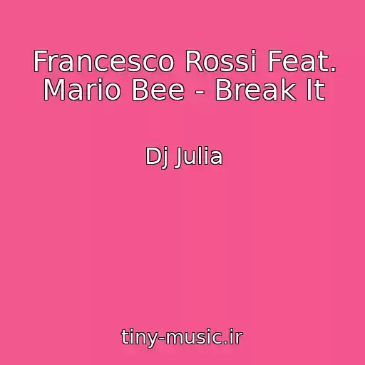 کاور آهنگ Francesco Rossi Feat. Mario Bee - Break It از Dj Julia