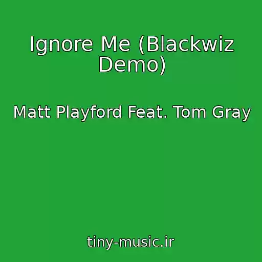 کاور آهنگ Ignore Me (Blackwiz Demo) از Matt Playford Feat. Tom Gray