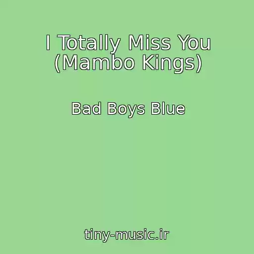 کاور آهنگ I Totally Miss You (Mambo Kings) از Bad Boys Blue