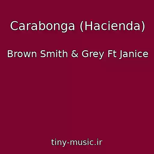 کاور آهنگ Carabonga (Hacienda) از Brown Smith & Grey Ft Janice