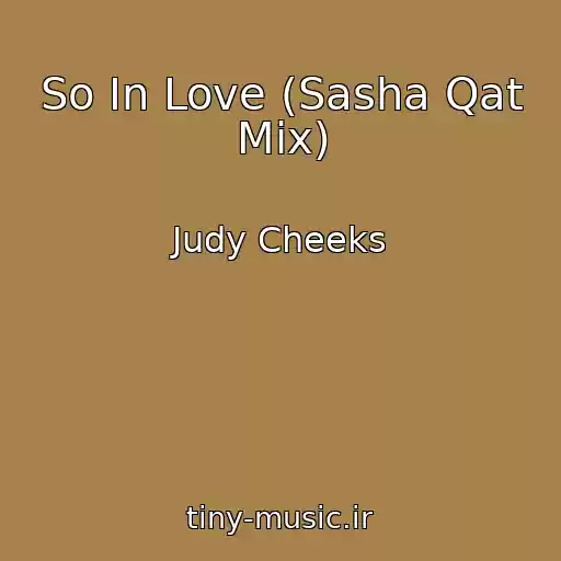 کاور آهنگ So In Love (Sasha Qat Mix) از Judy Cheeks