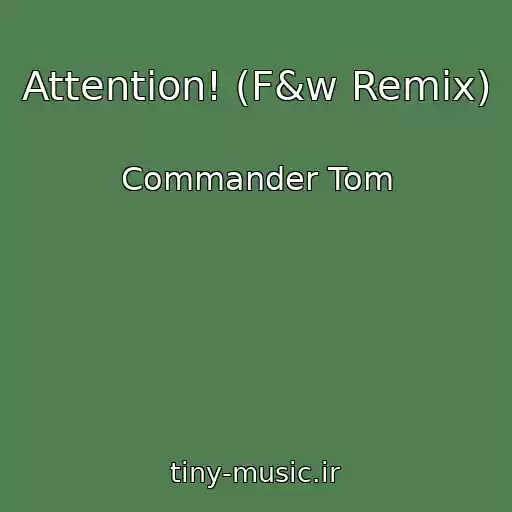 کاور آهنگ Attention! (F&w Remix) از Commander Tom