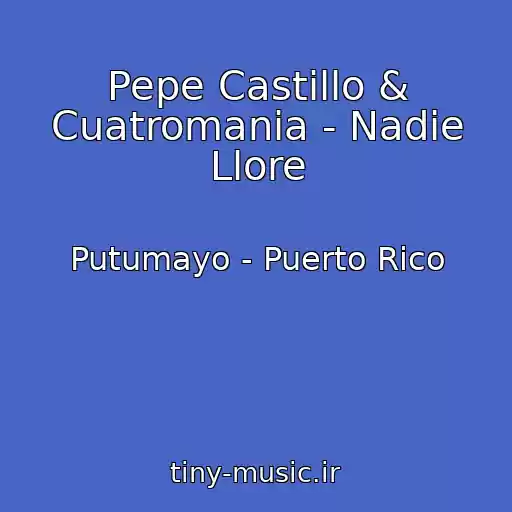 کاور آهنگ Pepe Castillo & Cuatromania - Nadie Llore از Putumayo - Puerto Rico