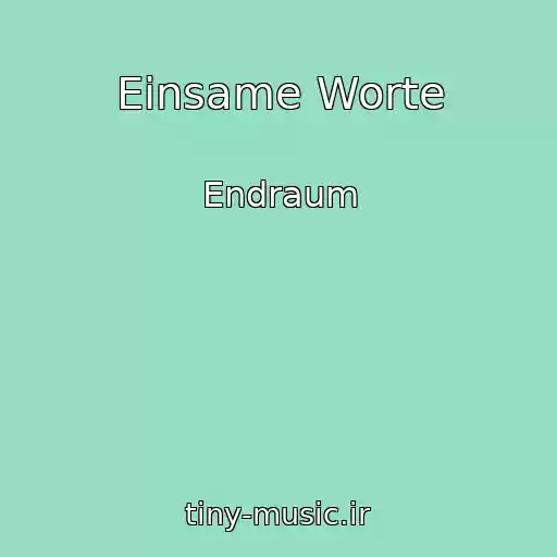 کاور آهنگ Einsame Worte از Endraum
