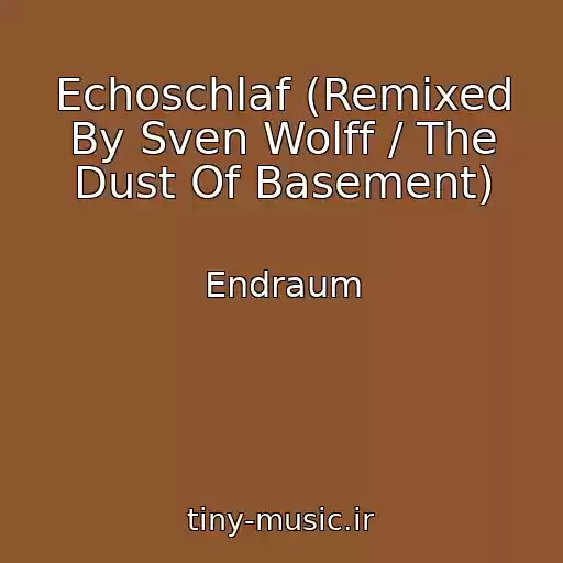 کاور آهنگ Echoschlaf (Remixed By Sven Wolff / The Dust Of Basement) از Endraum