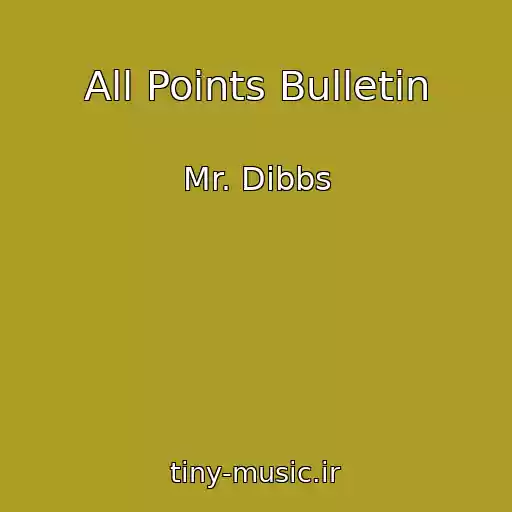 کاور آهنگ All Points Bulletin از Mr. Dibbs