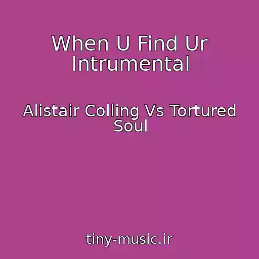کاور آهنگ When U Find Ur Intrumental از Alistair Colling Vs Tortured Soul
