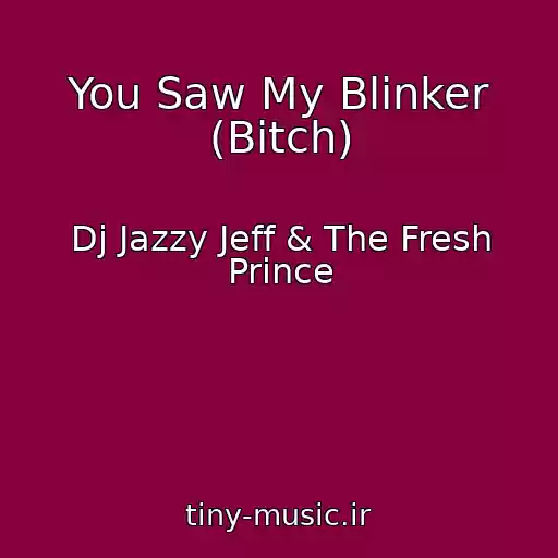 کاور آهنگ You Saw My Blinker (Bitch) از Dj Jazzy Jeff & The Fresh Prince