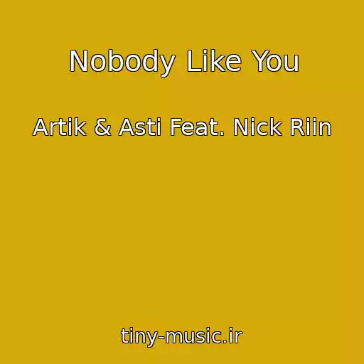 کاور آهنگ Nobody Like You از Artik & Asti Feat. Nick Riin