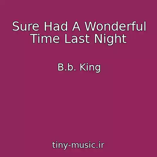 کاور آهنگ Sure Had A Wonderful Time Last Night از B.b. King