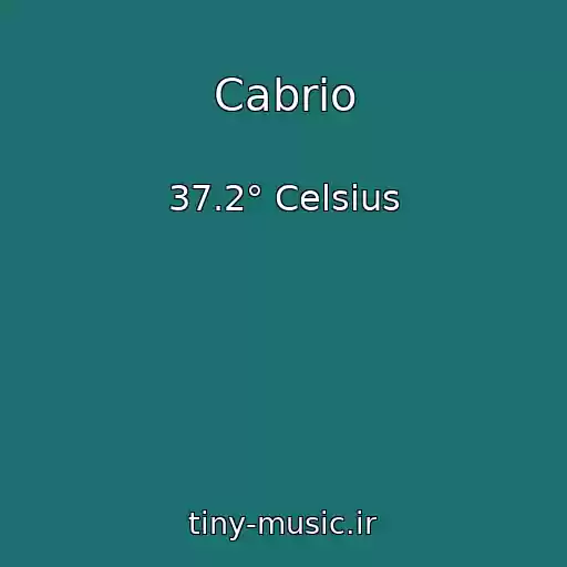 کاور آهنگ Cabrio از 37.2° Celsius