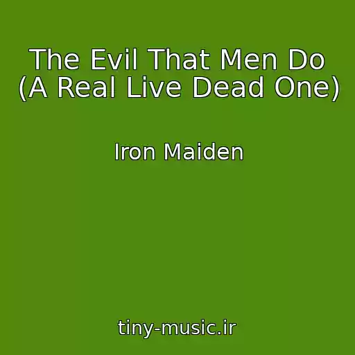کاور آهنگ The Evil That Men Do (A Real Live Dead One) از Iron Maiden