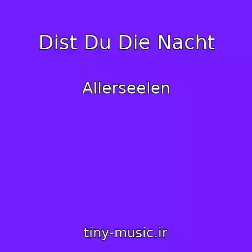 کاور آهنگ Dist Du Die Nacht از Allerseelen