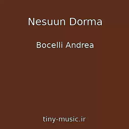 کاور آهنگ Nesuun Dorma از Bocelli Andrea