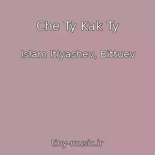 کاور آهنگ Che Ty Kak Ty از Islam Itlyashev, Bittuev