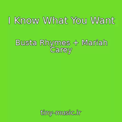 کاور آهنگ I Know What You Want از Busta Rhymes + Mariah Carey