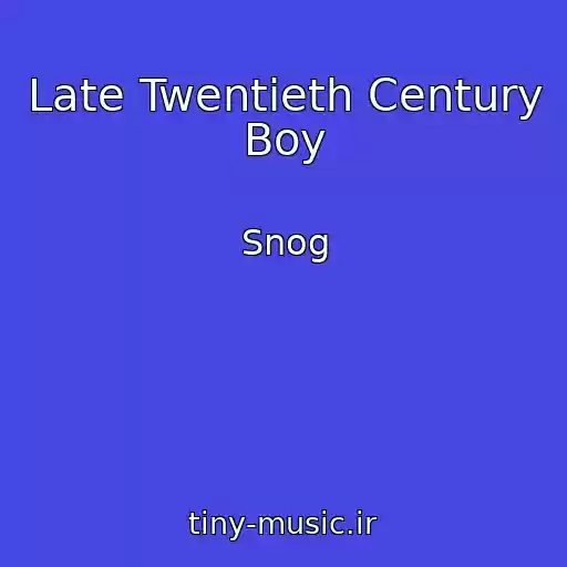 کاور آهنگ Late Twentieth Century Boy از Snog