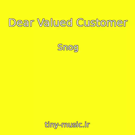کاور آهنگ Dear Valued Customer از Snog