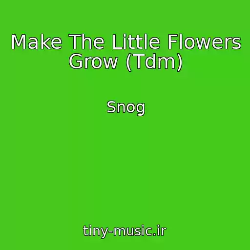 کاور آهنگ Make The Little Flowers Grow (Tdm) از Snog