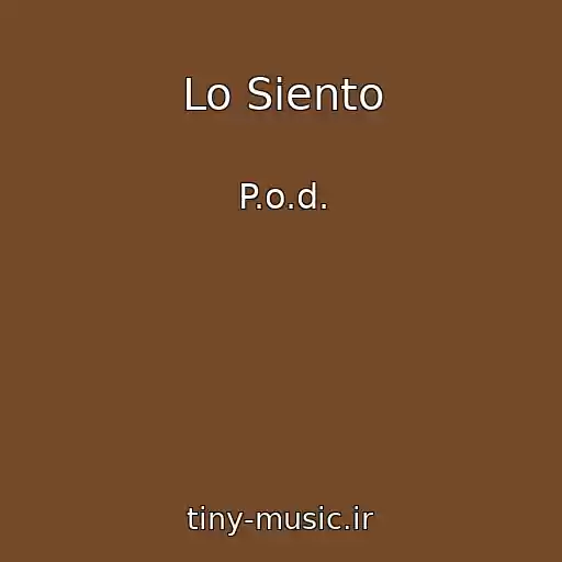 کاور آهنگ Lo Siento از P.o.d.