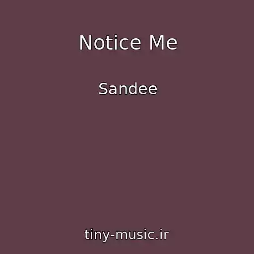 کاور آهنگ Notice Me از Sandee