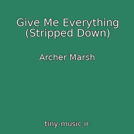 کاور آهنگ Give Me Everything (Stripped Down) از Archer Marsh