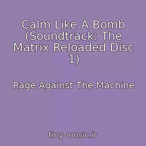 کاور آهنگ Calm Like A Bomb (Soundtrack: The Matrix Reloaded Disc 1) از Rage Against The Machine