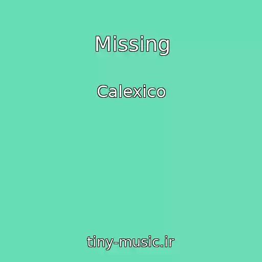 کاور آهنگ Missing از Calexico