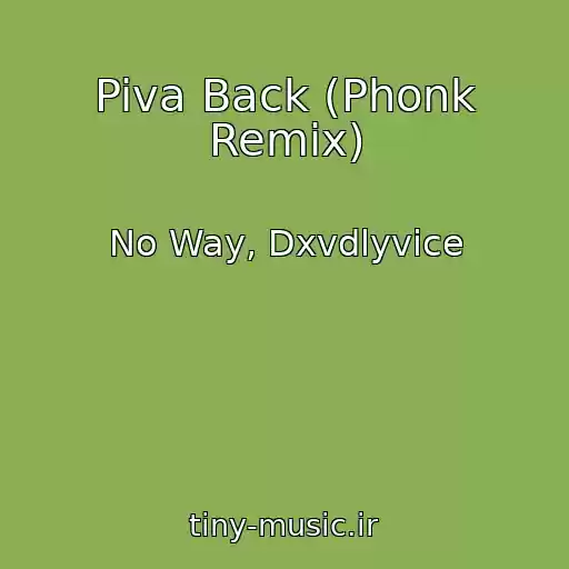 کاور آهنگ Piva Back (Phonk Remix) از No Way, Dxvdlyvice