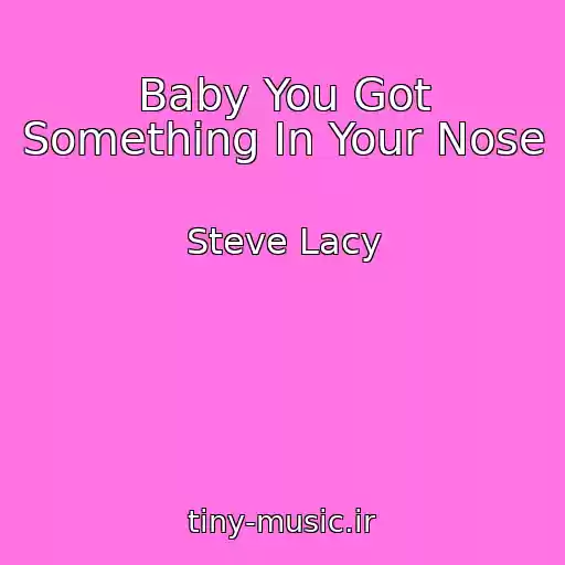 کاور آهنگ Baby You Got Something In Your Nose از Steve Lacy
