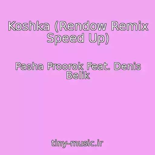 کاور آهنگ Koshka (Rendow Remix Speed Up) از Pasha Proorok Feat. Denis Belik