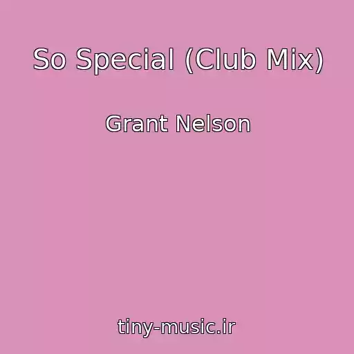 کاور آهنگ So Special (Club Mix) از Grant Nelson