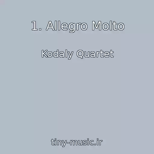 کاور آهنگ 1. Allegro Molto از Kodaly Quartet