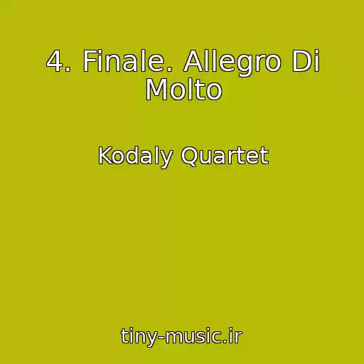 کاور آهنگ 4. Finale. Allegro Di Molto از Kodaly Quartet