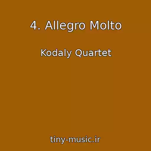 کاور آهنگ 4. Allegro Molto از Kodaly Quartet